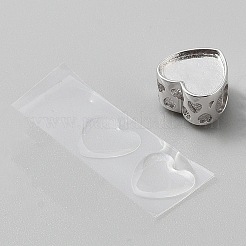Heart 925 Sterling Silver European Beads&nbsp;STER-WH0010-59