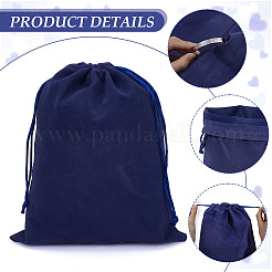 Velvet Drawstring Gift Bags&nbsp;FIND-WH0155-034C
