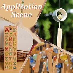 15Pcs 15 Colors Wood Blank Bookmarks for DIY Engraved Craft&nbsp;WOOD-ME0001-05