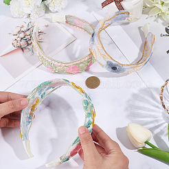 3Pcs 3 Colors Polyester Hair Bands&nbsp;MRMJ-CY0001-02