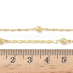 3.5MM Round Ball Brass Oval Link Chain Necklaces for Women&nbsp;LS-NJEW-K271-18G