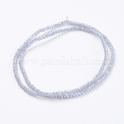 Electroplate Glass Beads Strands&nbsp;X-GLAA-F078-PL04