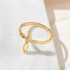 Brass Finger Rings for Women&nbsp;RJEW-K261-07A-G