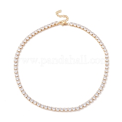 Classic Cubic Zirconia Tennis Necklace&nbsp;NJEW-G017-02A-G