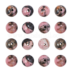 DIY Natural Rhodonite Bead Stretch Bracelet Making Kits&nbsp;DIY-CJ0001-21A