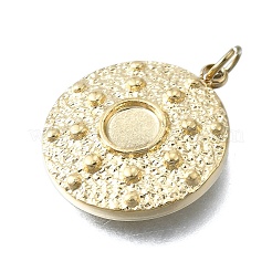 304 Stainless Steel Pendant Cabochon Settings&nbsp;STAS-H233-21G
