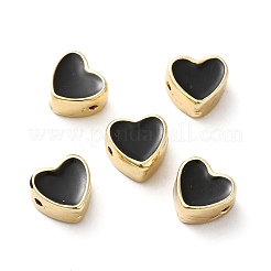 Rack Plating Alloy Enamel Beads&nbsp;ENAM-F146-17G-01
