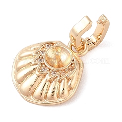Brass Micro Pave Cubic Zirconia Pendant Bails&nbsp;LS-KK-N256-17A-G