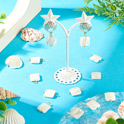 10Pcs Natural Shell Square Pendants&nbsp;STAS-TA0006-27