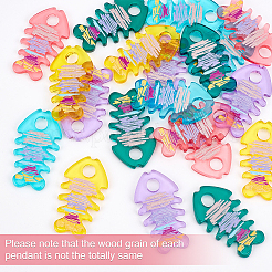 Fishbone Dangle Earrings DIY Making Kits&nbsp;DIY-OC0008-05