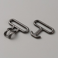 Alloy Snap Lock Clasps&nbsp;PALLOY-WH0107-01A-B