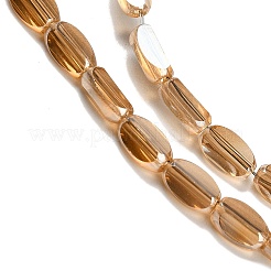 Electroplate Glass Beads Strands&nbsp;EGLA-P064-01A-PL01