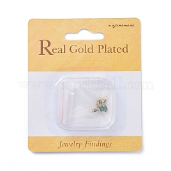 Brass Cubic Zirconia Charms&nbsp;X-KK-T038-367G-02