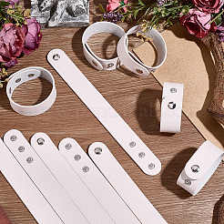 12Pcs PVC & Iron Cord Bracelets&nbsp;AJEW-CL0002-49A