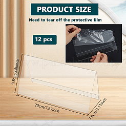 Plastic Name Plate Display Stand&nbsp;AJEW-WH0348-865A