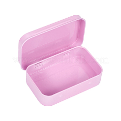4Pcs 4 Colors Iron Jewelry Storage Boxes with Hinged Lid&nbsp;CON-SP0001-19