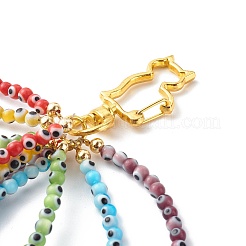 Handmade Evil Eye Lampwork Keychain&nbsp;KEYC-JKC00253
