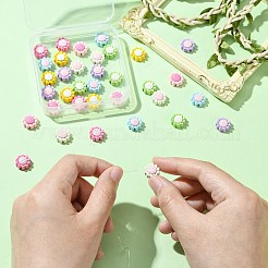35Pcs 7 Colors Baking Paint Alloy Beads&nbsp;FIND-CJ0011-16