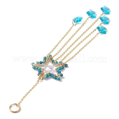 Natural Gemstone Beaded Pendant Decorations&nbsp;HJEW-JM01140