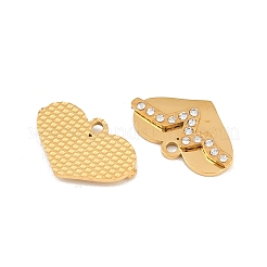 304 Stainless Steel Rhinestone Pendants&nbsp;RB-CBA72D5-03G