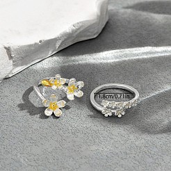 Alloy Cuff Open Rings Set&nbsp;WGB0F12-01
