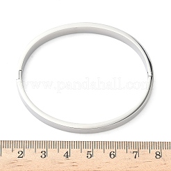 304 Stainless Steel Cubic Zirconia Himged Bangles for Women&nbsp;BJEW-F506-01P