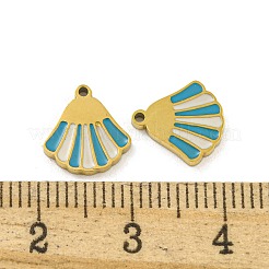 316 Surgical Stainless Steel Enamel Charms&nbsp;STAS-M073-21A-02G