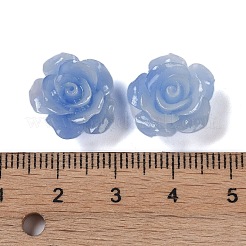 Synthetic Coral 3D Flower Rose Beads&nbsp;X-CORA-A005-14mm-28