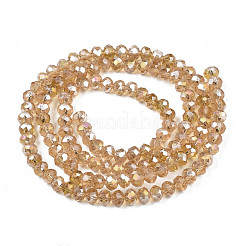 Electroplate Glass Beads Strands&nbsp;EGLA-A034-T10mm-B23