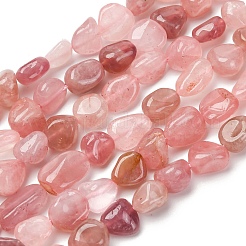 Natural Madagascar Rose Quartz Beads Strands&nbsp;G-Q060-E21-01