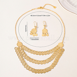 Elegant Vintage Brass Coin Earrings & Necklaces Sets for Women&nbsp;MC8137