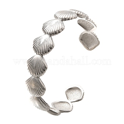 Brass Cuff Bangles for Women&nbsp;LS-BJEW-U018-03P