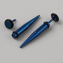 Stainless Steel Ear Taper Stretcher&nbsp;EJEW-WH0014-31A-BL