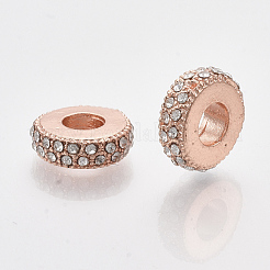 Rose Gold Plated Alloy European Beads&nbsp;X-MPDL-S067-24
