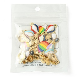 24Pcs 8 Styles Alloy Enamel Pendants&nbsp;ENAM-FS0001-74