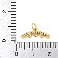 Brass Micro Pave Clear Cubic Zirconia Chandelier Component Links&nbsp;KK-NH0003-01G