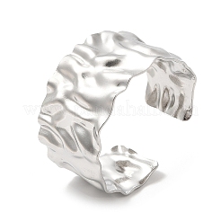 Non-Tarnish 304 Stainless Steel Wide Open Cuff Bangles&nbsp;BJEW-L682-021P