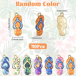 40Pcs Alloy Enamel Pendants&nbsp;ENAM-SC0007-34