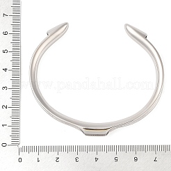 Non-Tarnish 304 Stainless Steel Open Cuff Bangles for Women&nbsp;BJEW-U001-03P