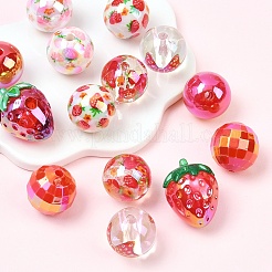 15Pcs 7 Styles Transparent Acrylic Beads&nbsp;TACR-YW0003-31