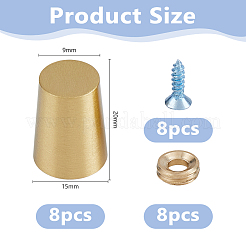 8 Bags Brass Furniture Legs&nbsp;KK-DC0005-15