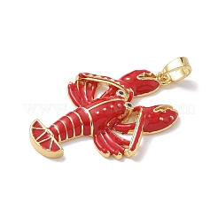 Brass Enamel Pendants&nbsp;LS-KK-Z124-01G-02