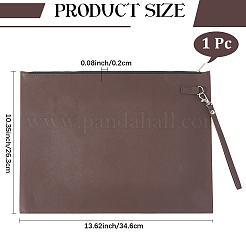 Rectangle PU Leather Meeting File Bag&nbsp;AJEW-WH20019-115C