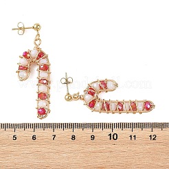 Glass Dangle Earrings&nbsp;EJEW-TA00823