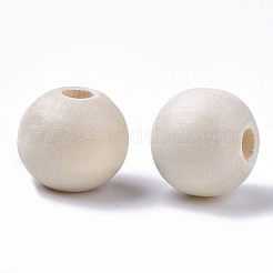 Unfinished Natural Wood Beads&nbsp;X-WOOD-S651-A12mm-LF