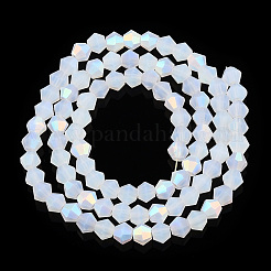 Imitation Jade Bicone Frosted Glass Bead Strands&nbsp;LS-EGLA-A039-J2mm-MB05