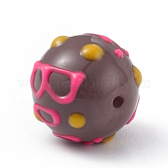 Opaque Painted Glass Beads&nbsp;LS-GLAA-B001-01G