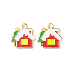 Christmas Alloy Enamel Pendants&nbsp;ENAM-D047-10LG-07