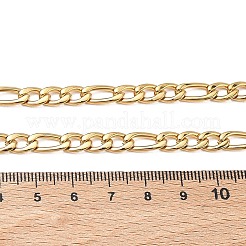 6MM 304 Stainless Steel Figaro Chain Necklaces&nbsp;NJEW-G203-02G