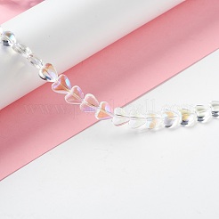Transparent Glass Beads Strand&nbsp;GLAA-F112-01J